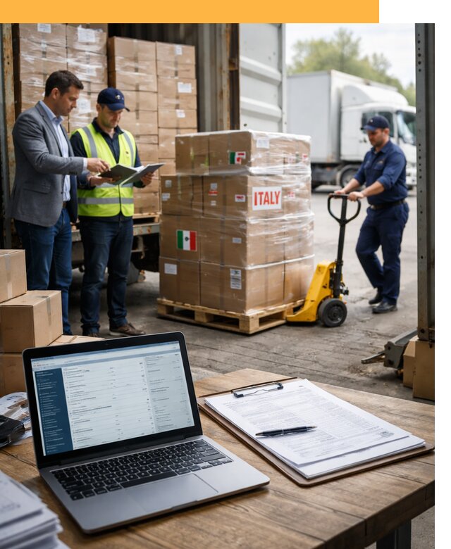 Доставка грузов из Италии: морские и авиаперевозки от 19669