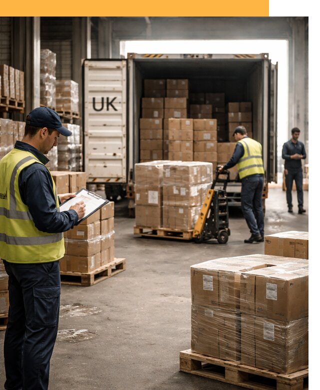 Доставка грузов из Великобритании с таможенным оформлением от 13659