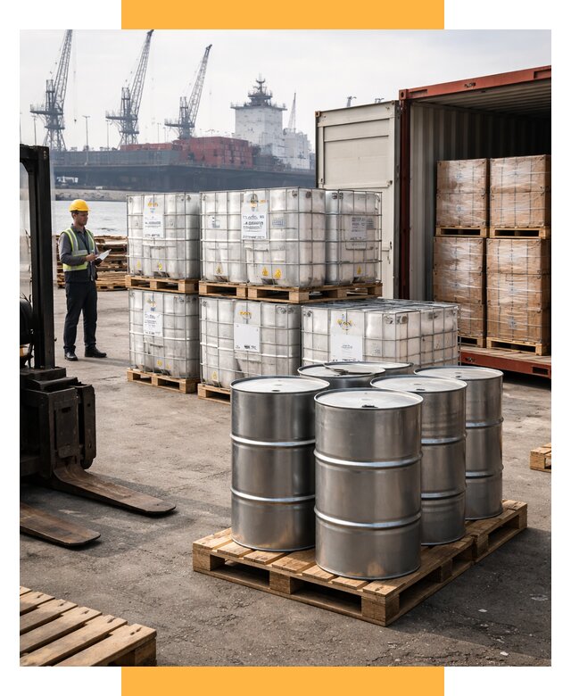 Доставка химического сырья из Индии от 273175 р. | СетСервис-Тмс