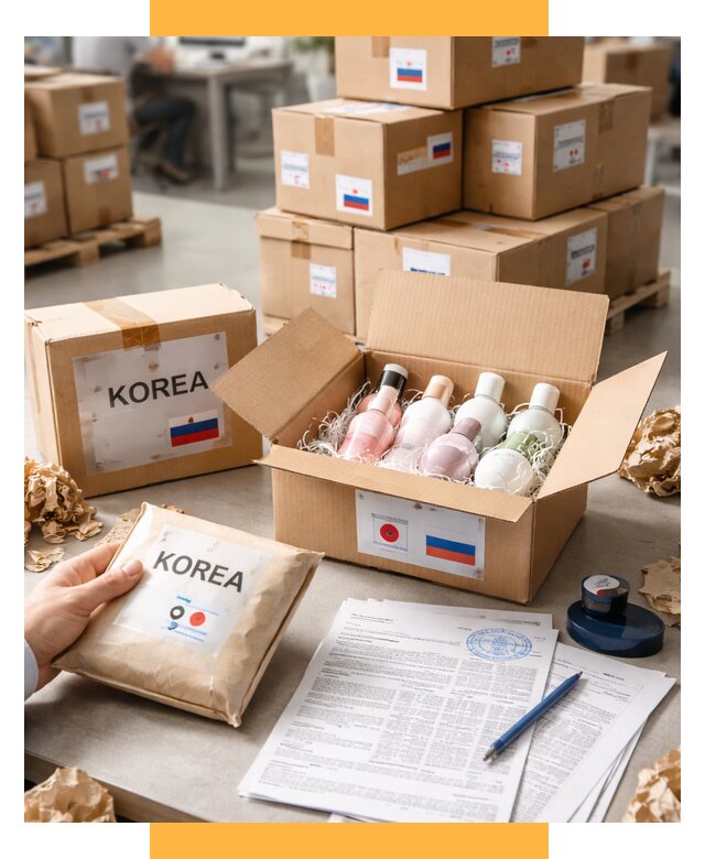 Доставка косметики из Кореи от 9288 р. под ключ | СетСервис-Тмс