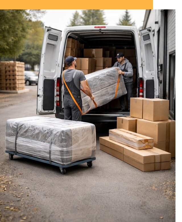 Перевозка мебели по России и за рубеж с таможней от 8195