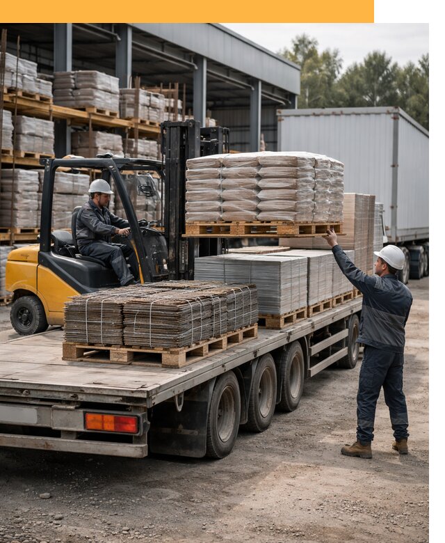 Перевозка строительных материалов по миру от 6010 руб