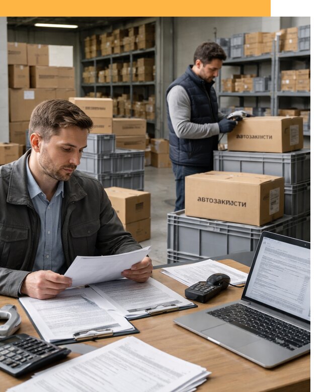 Таможенное оформление автозапчастей по выгодным тарифам от 9288