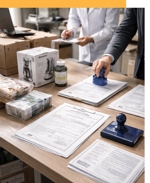 Сертификация импортных товаров от 13112 с таможенным сопровождением