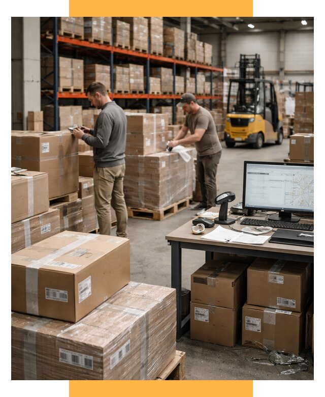 Склад консолидации в Европе от 7103 р., услуги СетСервис-Тмс